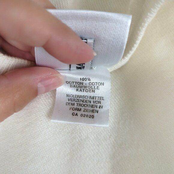 Vintage Mondi Floral Sweater Small White Knit - Picture 10 of 10